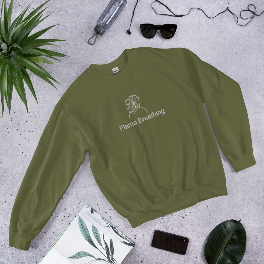 Rengoku Flame Breathing Crewneck Embroidered