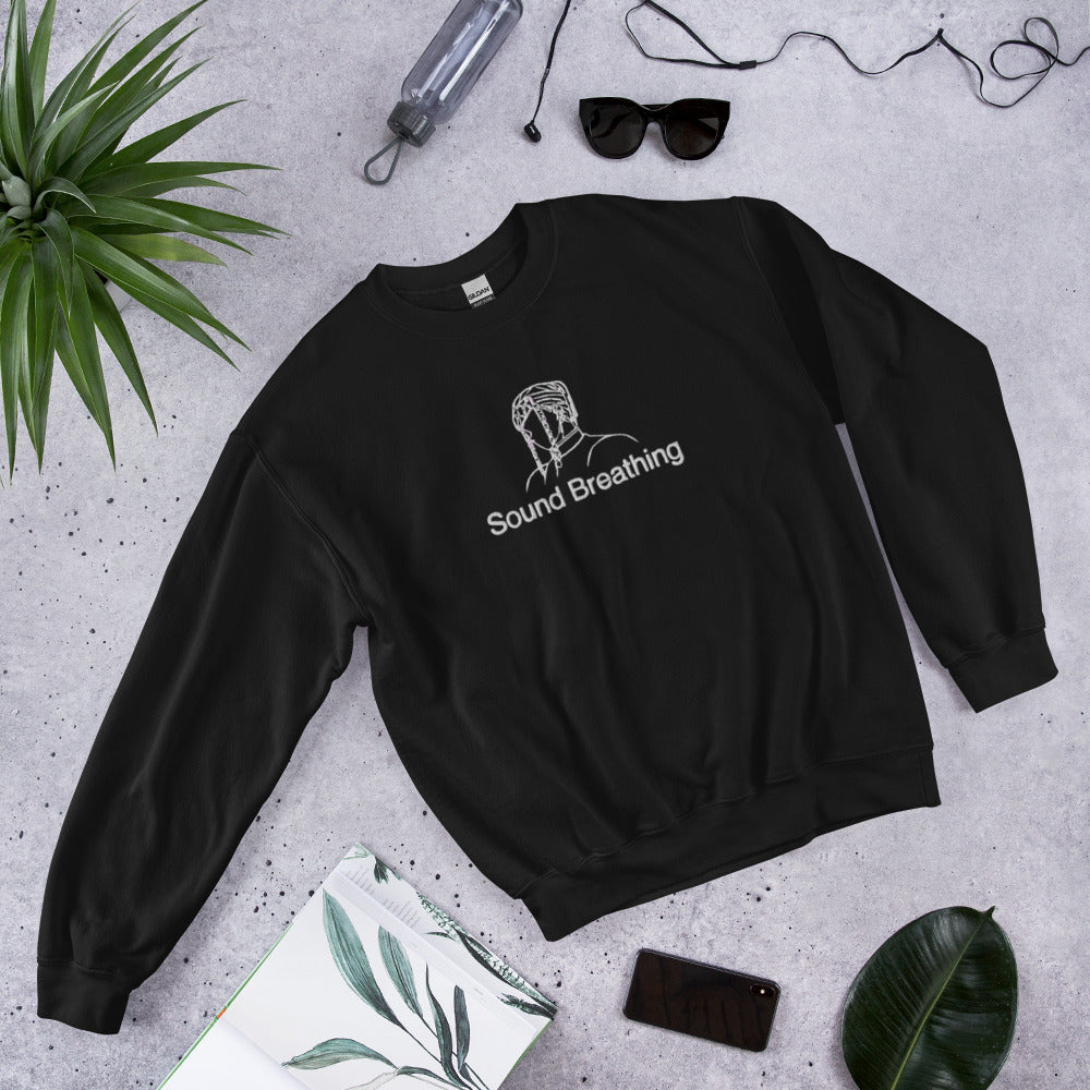 Uzui Sound Breathing Crewneck Embroidered