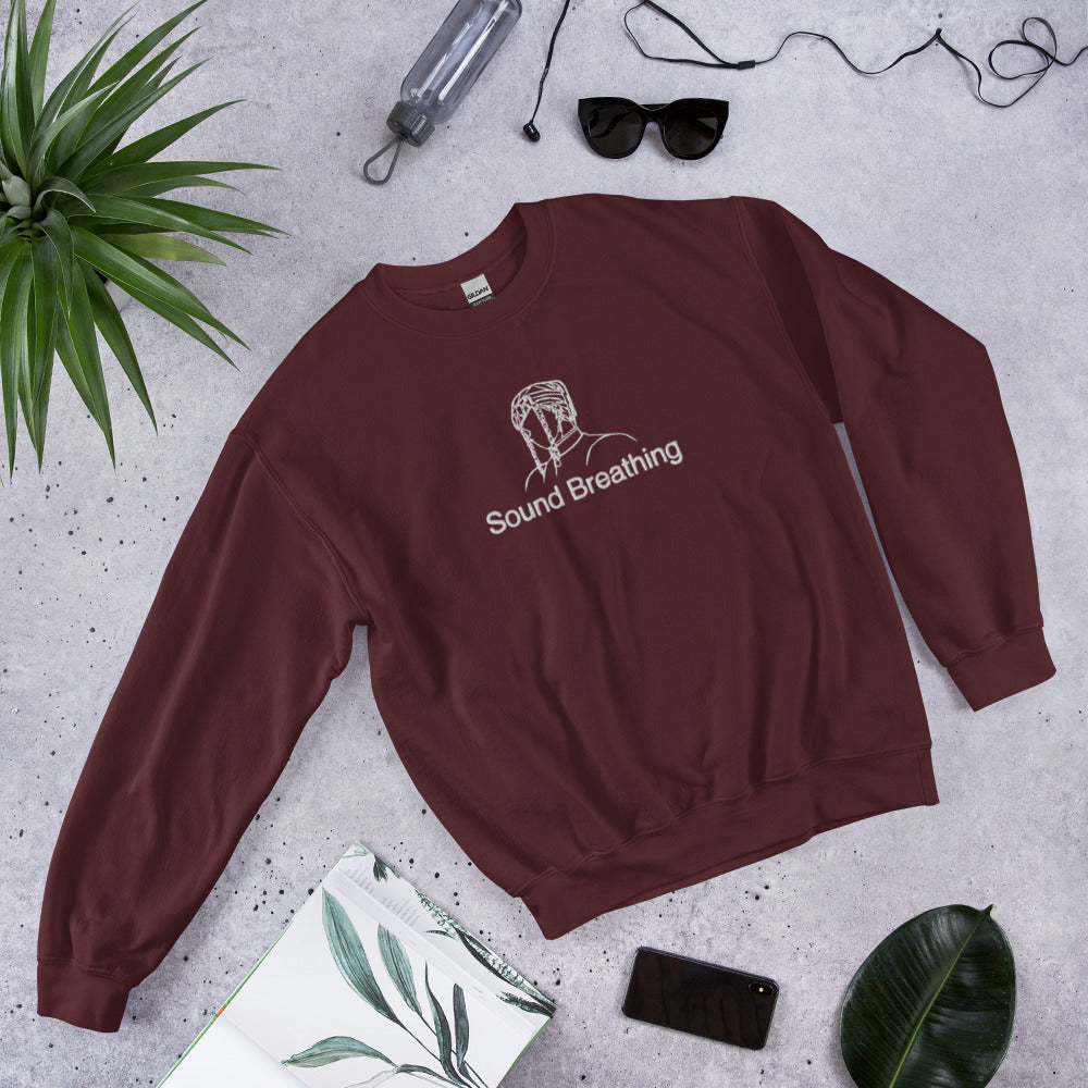 Uzui Sound Breathing Crewneck Embroidered