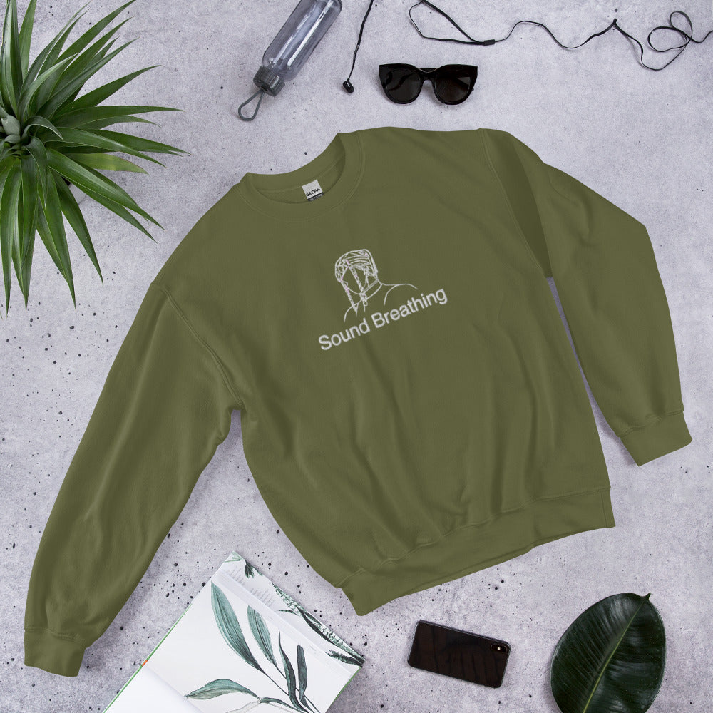 Uzui Sound Breathing Crewneck Embroidered