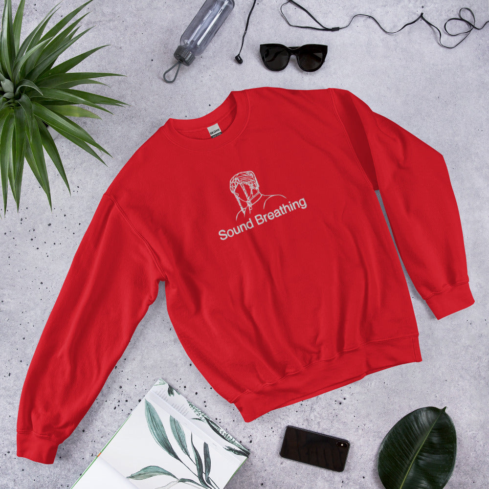Uzui Sound Breathing Crewneck Embroidered